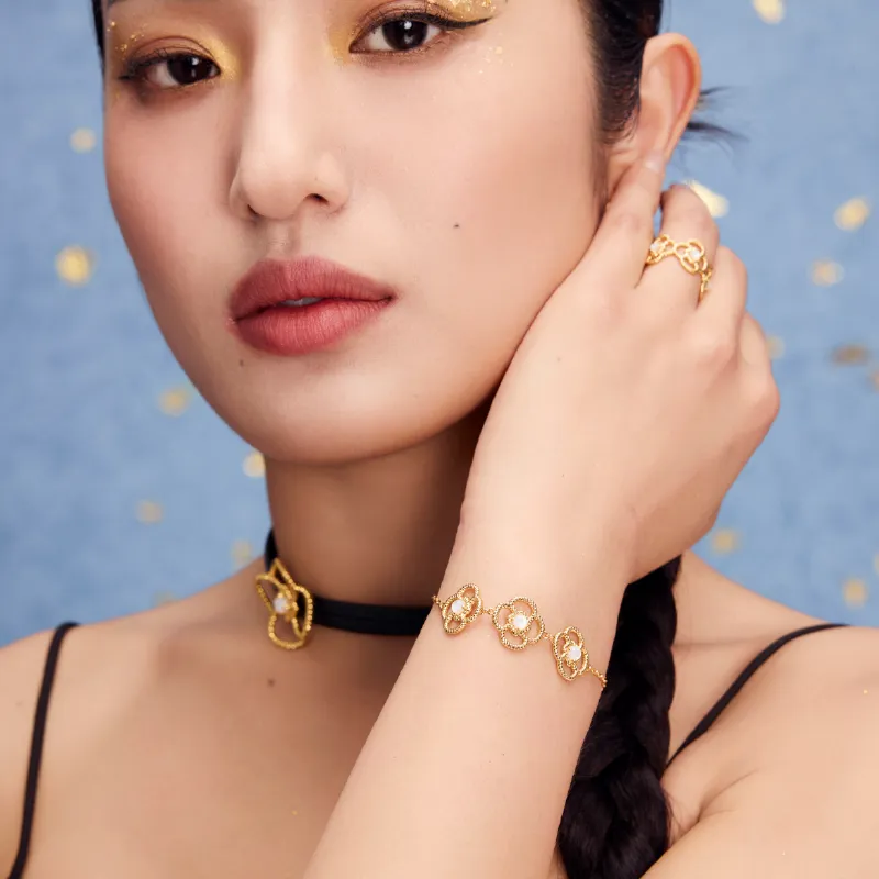 BAODEYI 18K Gold Plated Copper Bracelets Unisex-4