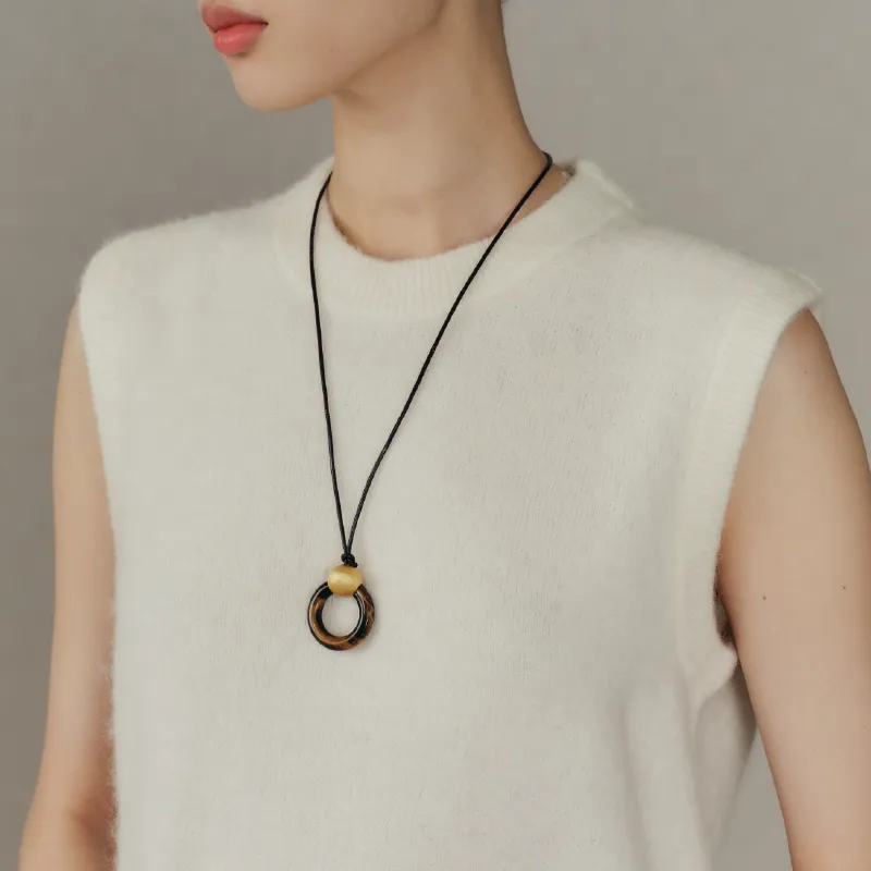 BAODEYI Tiger's Eye Stone Necklaces Unisex-1