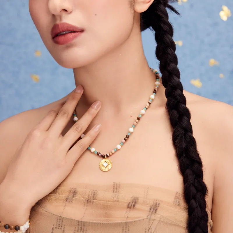 BAODEYI 18K Gold Plated Copper Necklaces Unisex-1