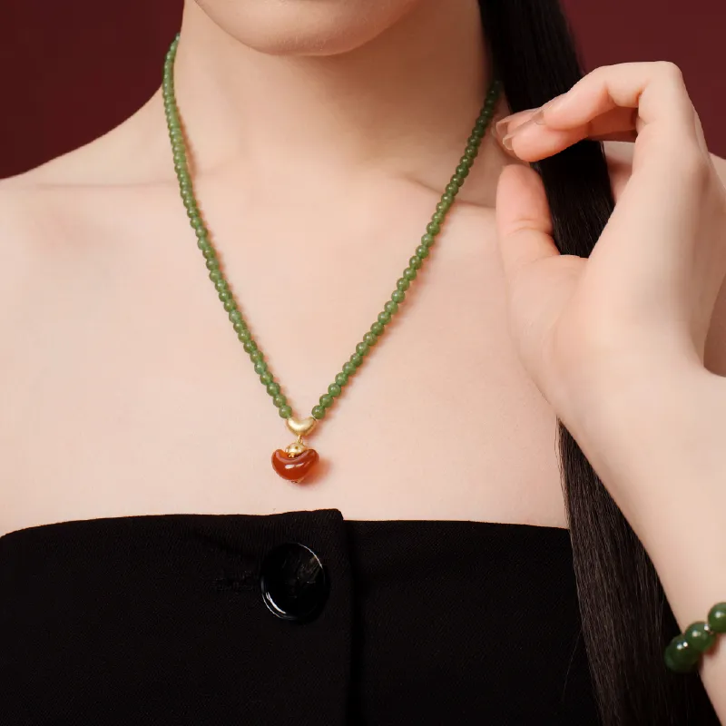 BAODEYI Jade Necklaces Unisex-2