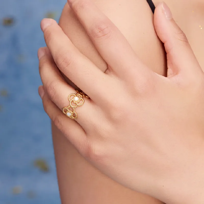 BAODEYI 18K Gold Plated Copper Rings Unisex-1