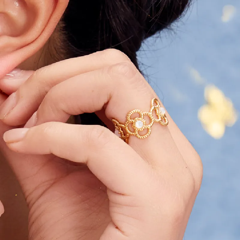 BAODEYI 18K Gold Plated Copper Rings Unisex-3