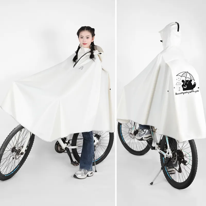 TAIKONG Mountain Bike Cycling Specific Single Full Body Rainstorm Proof Raincoat Print-4