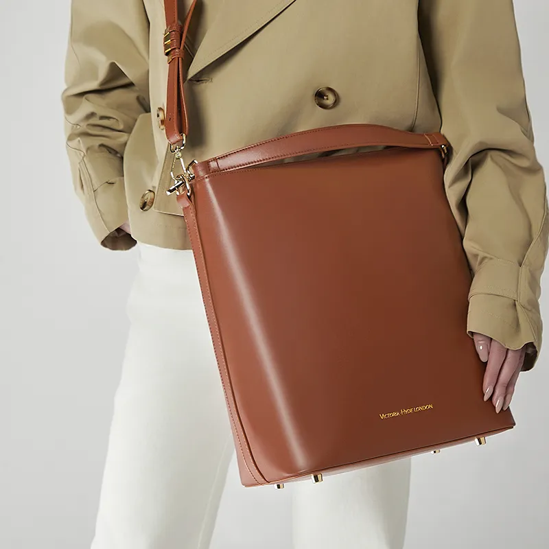 VICTORIA·HYDE Microfiber Material Chloe Shoulder Bag, Handbag, Bucket Bag Large Size Women's-6