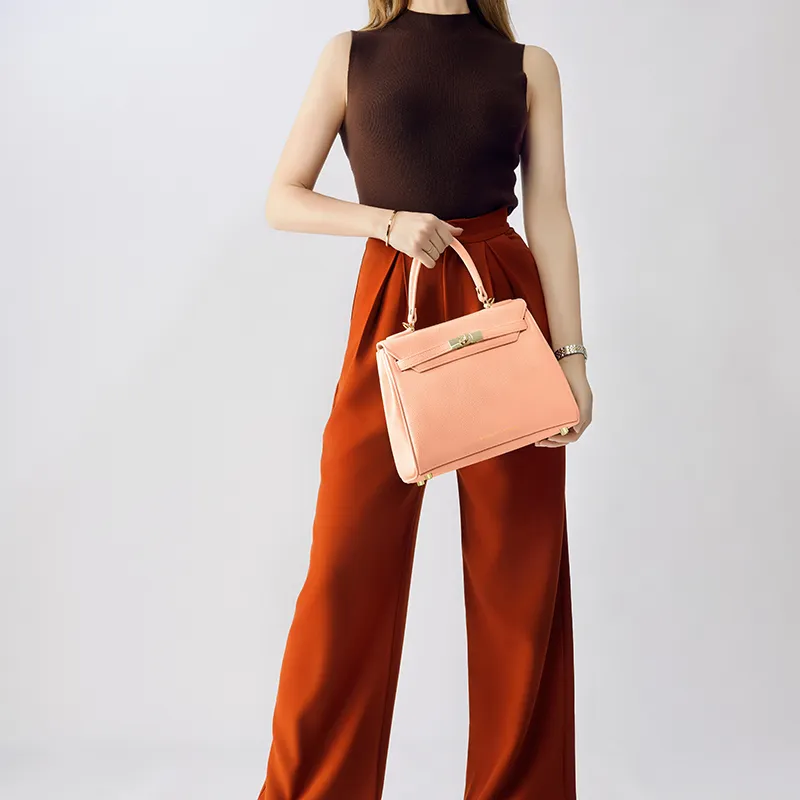 VICTORIA·HYDE PU Leather Surface Handbag, One Shoulder, Crossbody Bag Medium Size Women's Multicolor-11