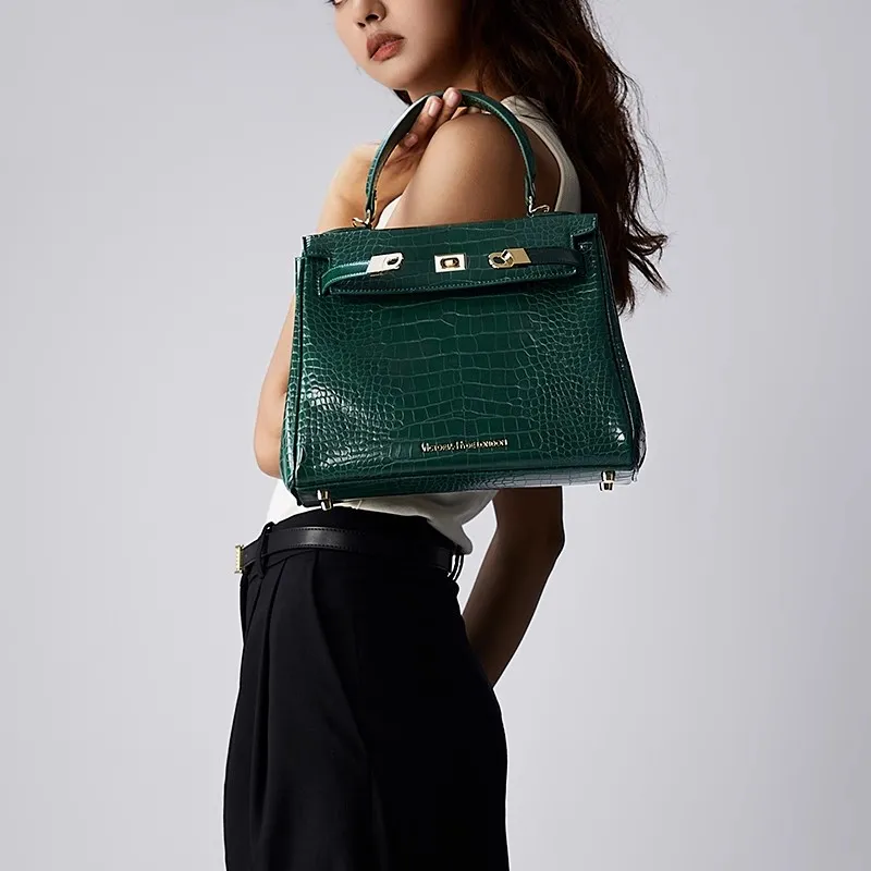 VICTORIA·HYDE PU Leather Surface Handbag, One Shoulder, Crossbody Bag Medium Size Women's Multicolor-16