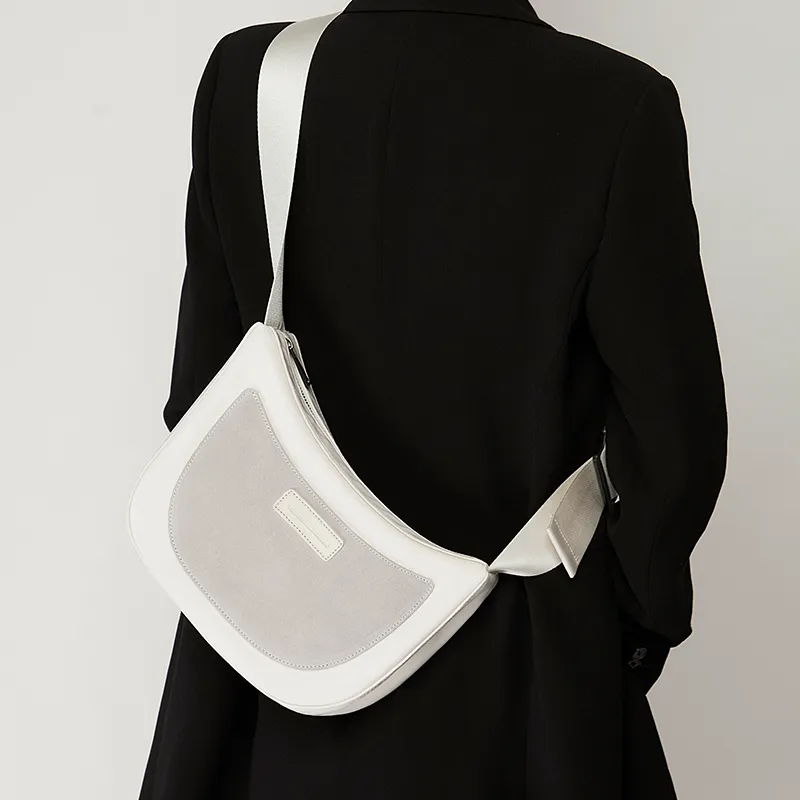 VICTORIA·HYDE Nylon Shoulder Bag, Crossbody Bag Regular Women's Black/White-2