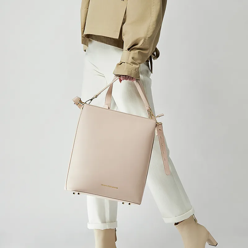 VICTORIA·HYDE Microfiber Material Chloe Shoulder Bag, Handbag, Bucket Bag Large Size Women's-3
