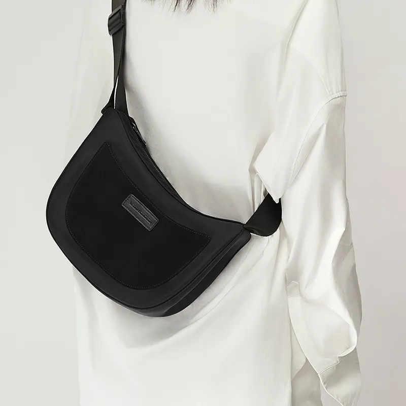 VICTORIA·HYDE Nylon Shoulder Bag, Crossbody Bag Regular Women's Black/White-5