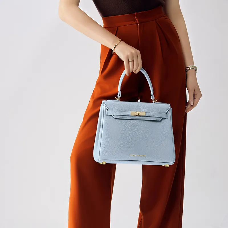 VICTORIA·HYDE PU Leather Surface Handbag, One Shoulder, Crossbody Bag Medium Size Women's Multicolor-5