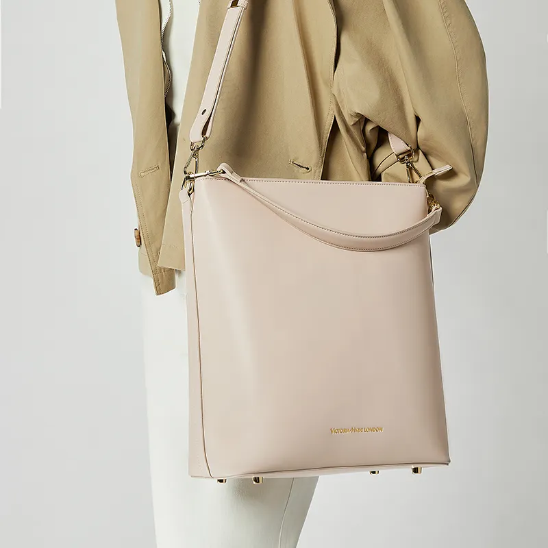 VICTORIA·HYDE Microfiber Material Chloe Shoulder Bag, Handbag, Bucket Bag Large Size Women's-1