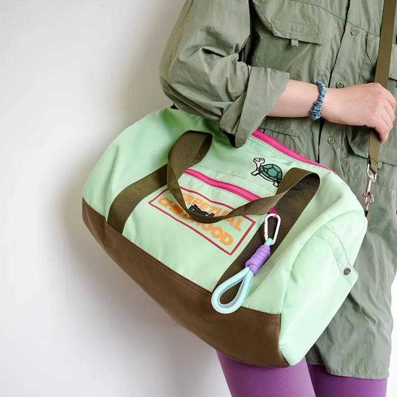 VIHUS Nylon Travel Bag Unisex Mint Green-3