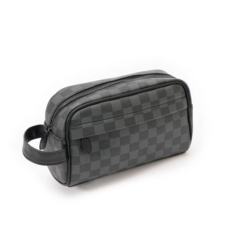 VIHUS PVC Handbags Clutches Men's Black-3