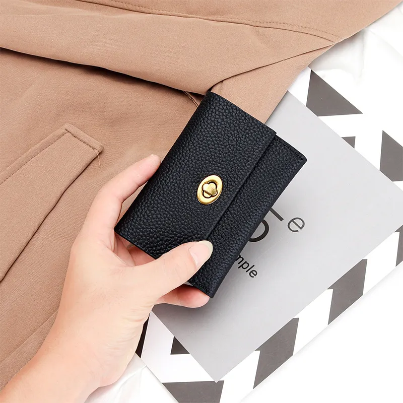 VIHUS Top Grain Cow Leather Coin Purses Card Holders Women's Multicolor-3