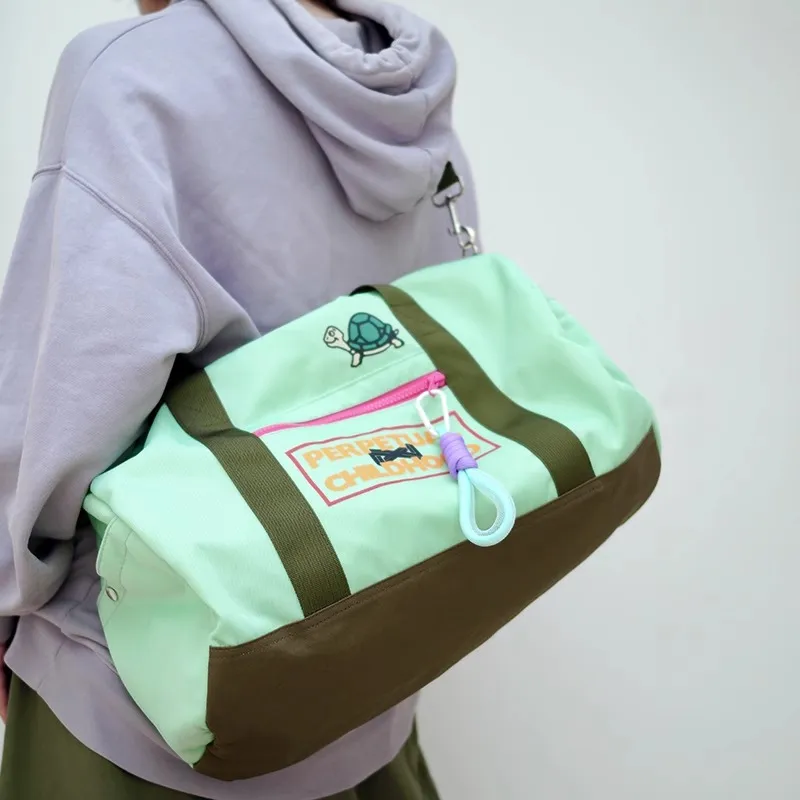 VIHUS Nylon Travel Bag Unisex Mint Green-1