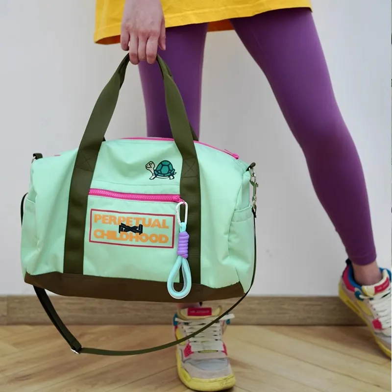 VIHUS Nylon Travel Bag Unisex Mint Green-4