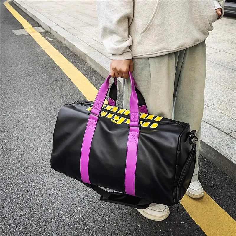 VIHUS PU Travel Bag Large Size Unisex Black-2