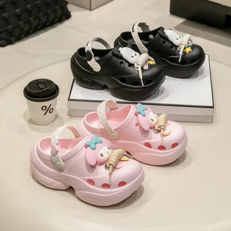 SHAJI Summer Cartoon Cute Platform Home Indoor Slip Resistant EVA Closed Toe Slippers For Women's-8