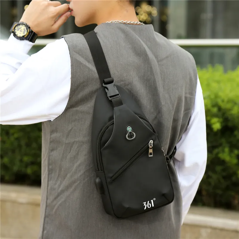 361° Oxford Sling Bag Men's Black-6