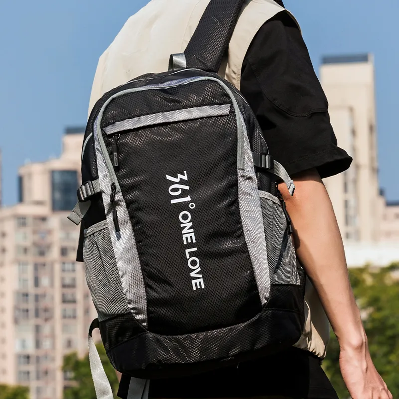 361° Polyester Backpack Unisex Black-2