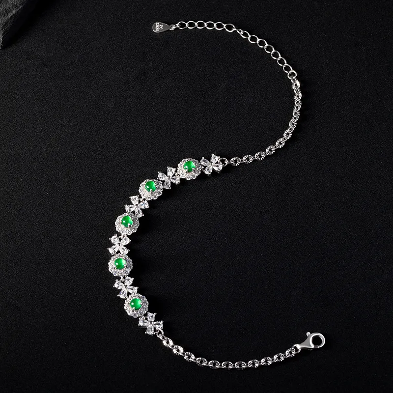 BEIJINGHUANGJIN Ice Glutinous Jadeite Bracelets Women's-5