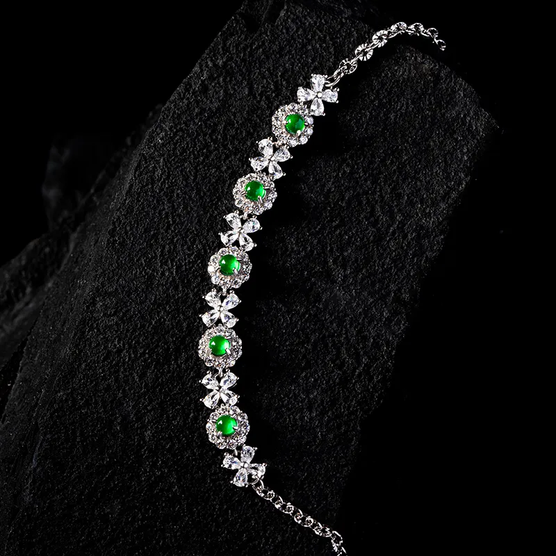 BEIJINGHUANGJIN Ice Glutinous Jadeite Bracelets Women's-3