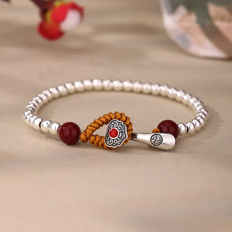 BEIJINGHUANGJIN S925 Silver Bracelets Unisex-7