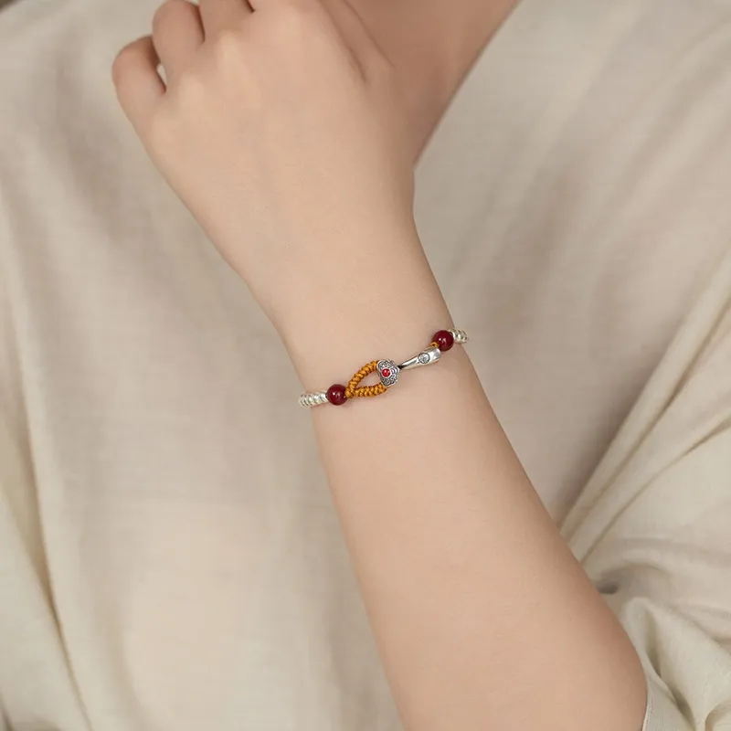 BEIJINGHUANGJIN S925 Silver Bracelets Unisex-4
