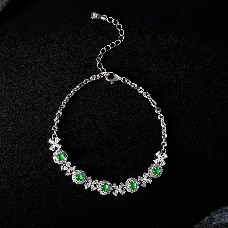 BEIJINGHUANGJIN Ice Glutinous Jadeite Bracelets Women's-4