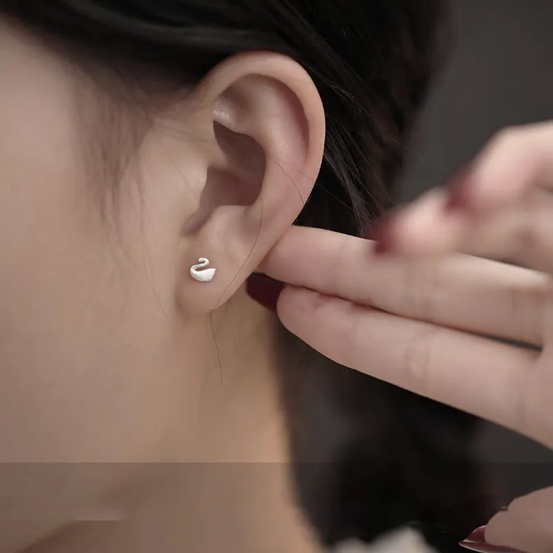 BENNISS Alloy Stud Earrings Unisex-5