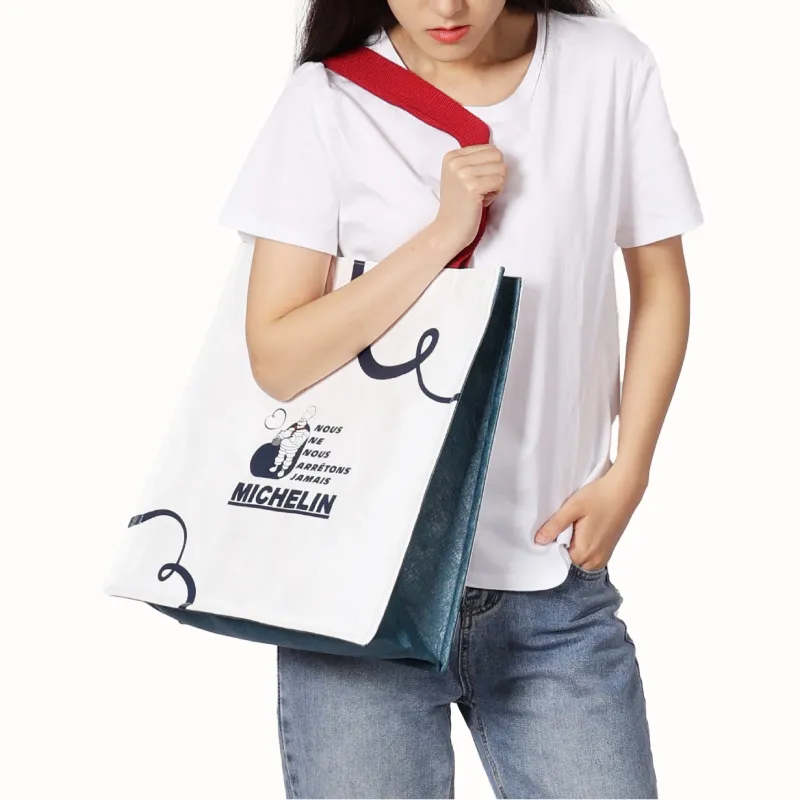 Michelin DuPont Paper Shoulder Bag Regular Unisex White-2
