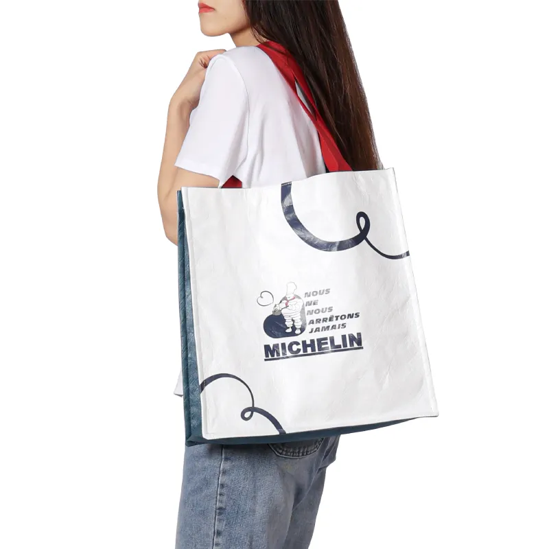 Michelin DuPont Paper Shoulder Bag Regular Unisex White-3