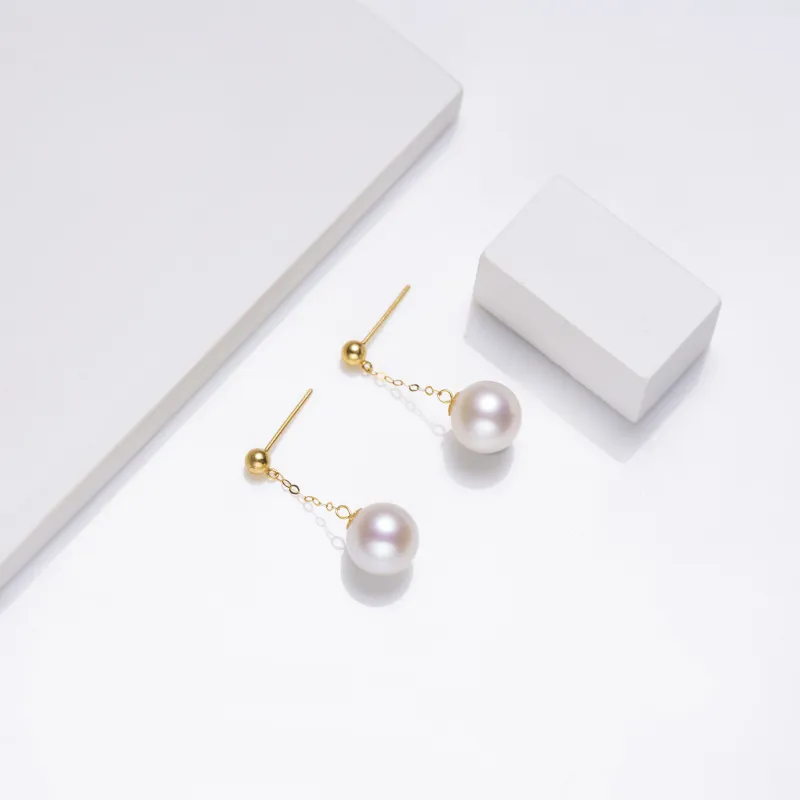 DIHUAJI Freshwater Pearl Drop Earrings Women's-1