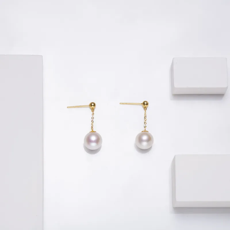 DIHUAJI Freshwater Pearl Drop Earrings Women's-3
