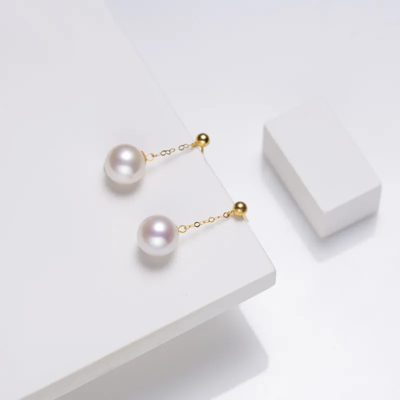 DIHUAJI Freshwater Pearl Drop Earrings Women's-4