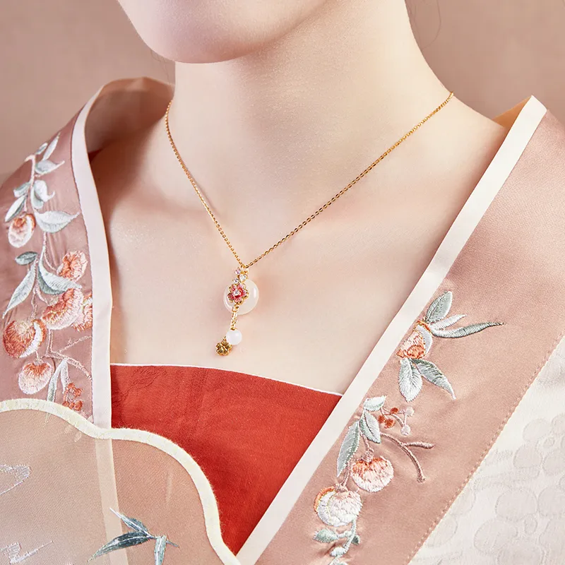 DIHUAJI Natural Chalcedony Necklaces Women's-3