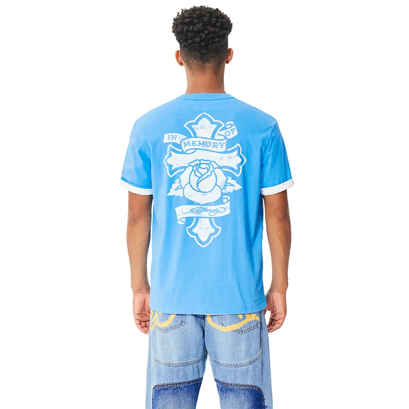Ed Hardy T Shirt Men's Baby Blue-2