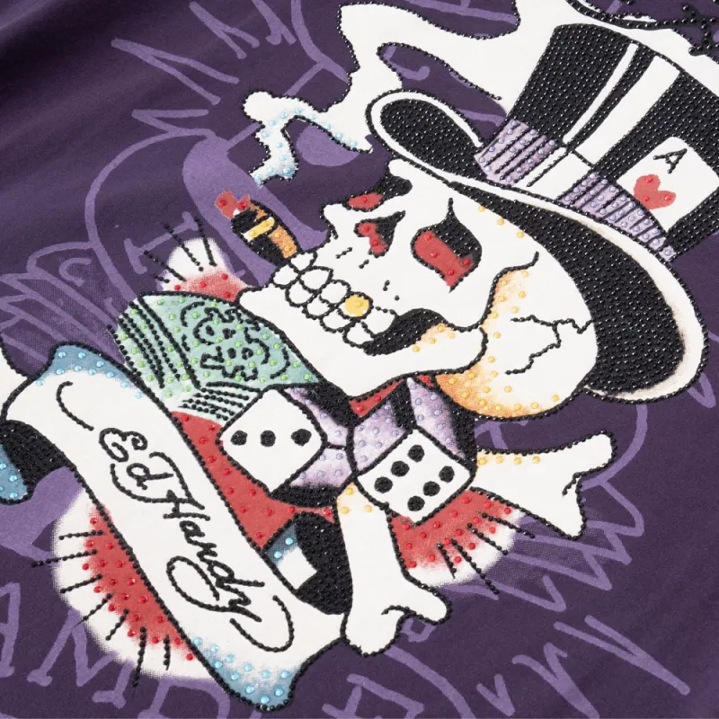 Ed Hardy SS25 T Shirt Men's Berry Purple-4