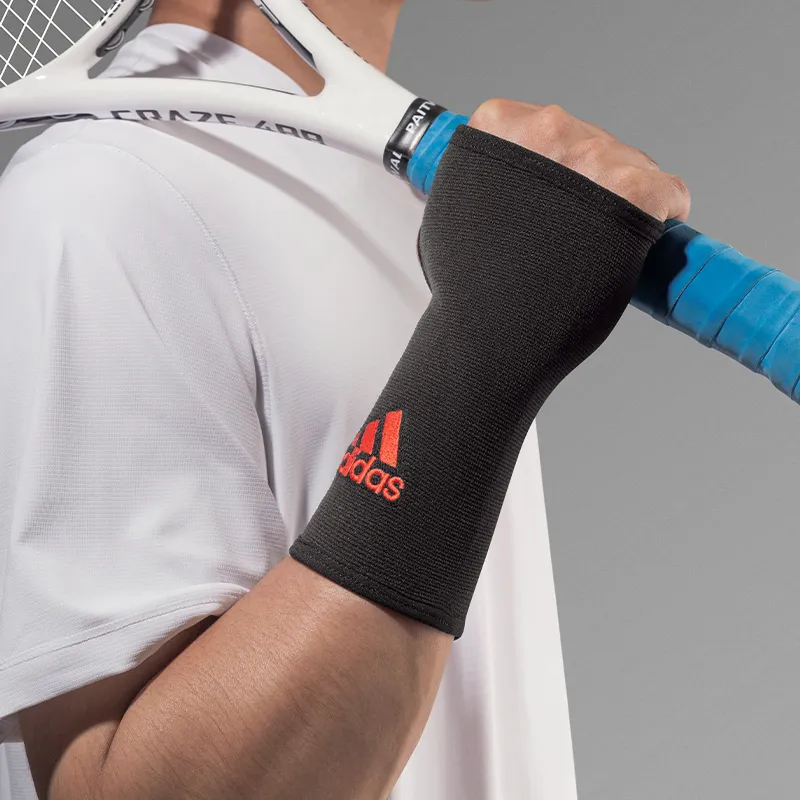 Adidas Tennis Badminton Fitness Sports Wristbands Breathable Black Nylon Unisex Basic Protective-6