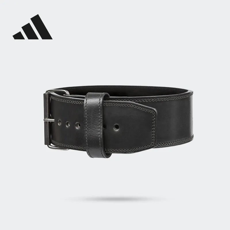 Adidas Back Support Braces Fitness Protective Compression Black Leather Unisex-6