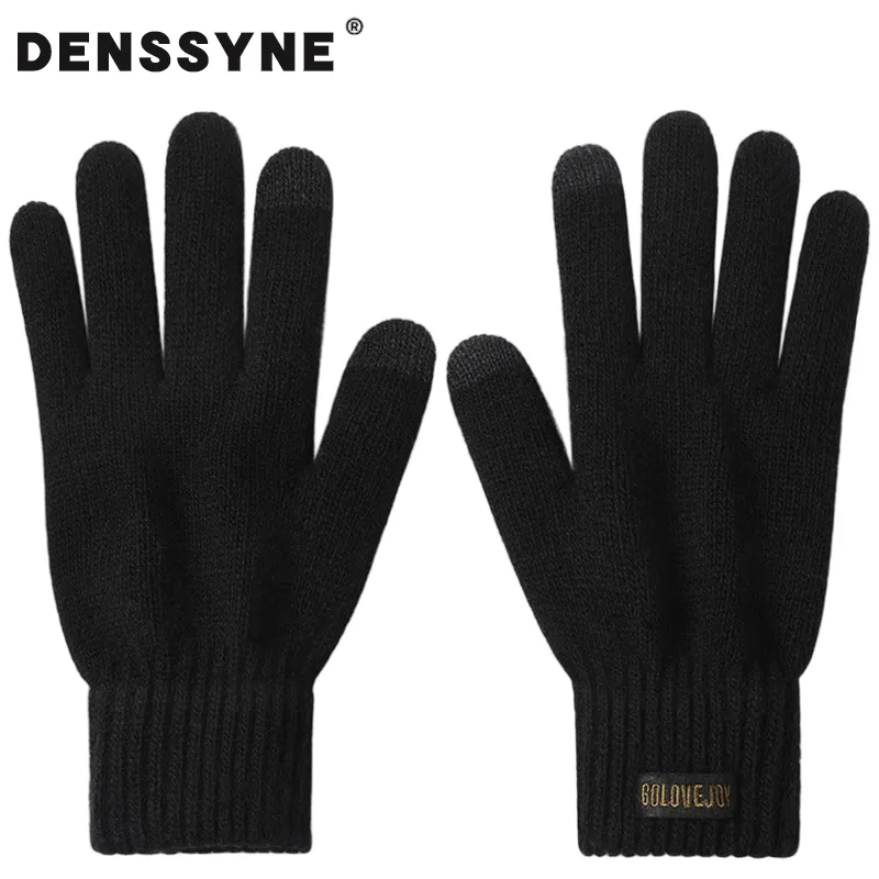 DENSSYNE Wool+Polyamide Knit Gloves Men's-1