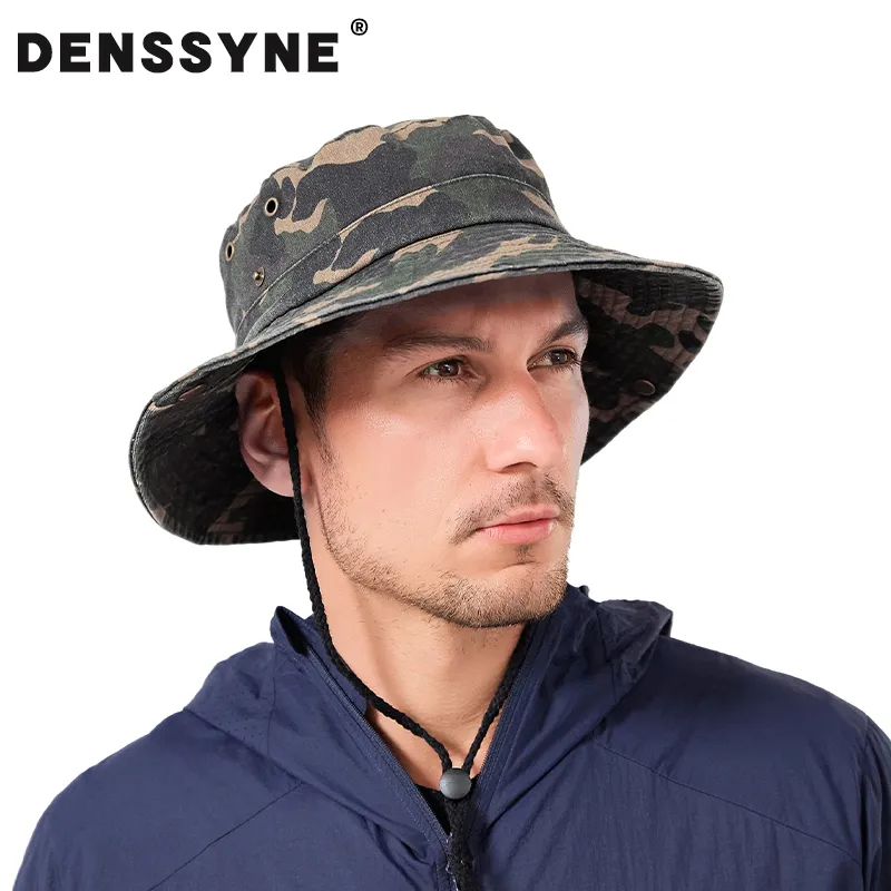 DENSSYNE Cotton Bucket Hats Men's-7