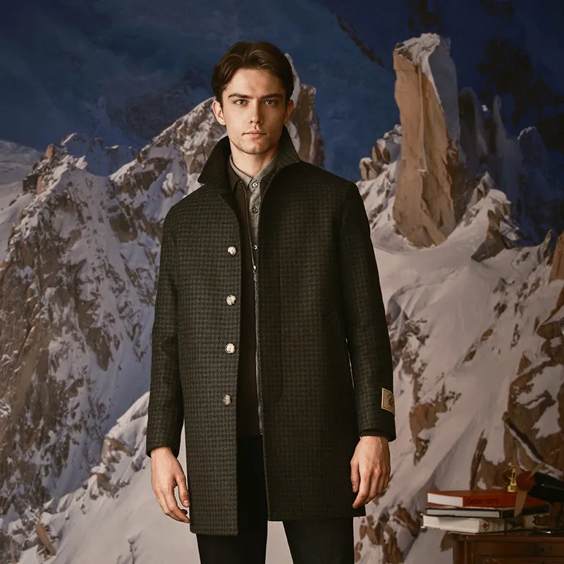 LONDA 1958 Coats Men Green Plaid-4