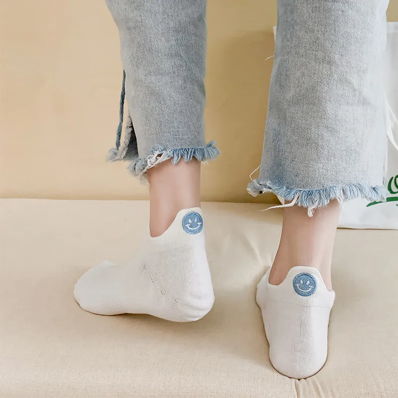 Lan Miao No Show Socks Unisex Shopping Bag 5 Pack-15