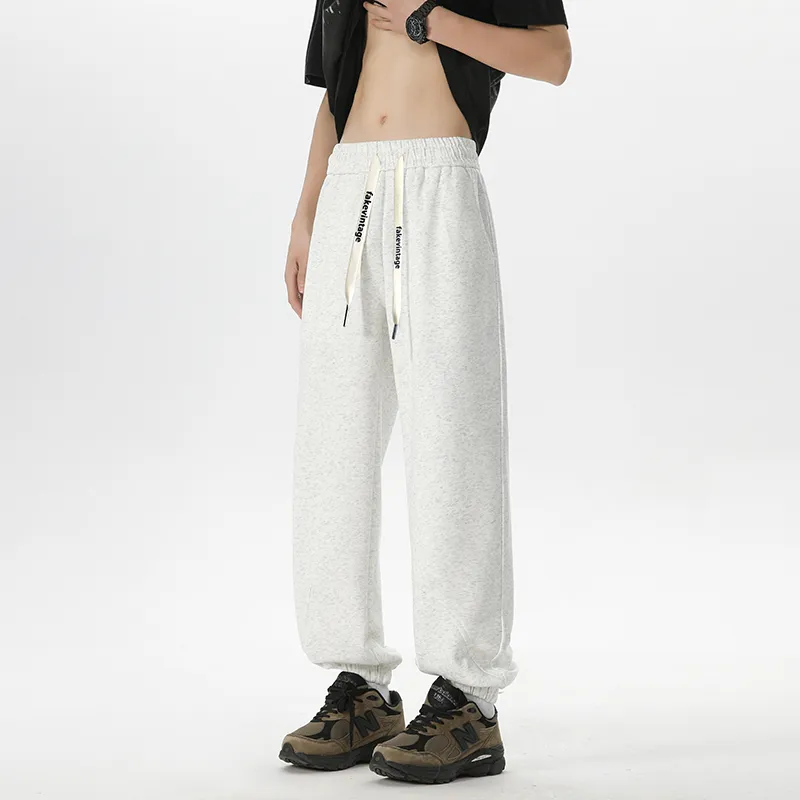 FAKE VINTAGE Knitted Sports Pants Unisex-2