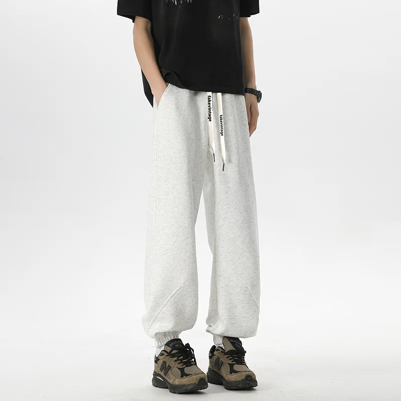FAKE VINTAGE Knitted Sports Pants Unisex-3