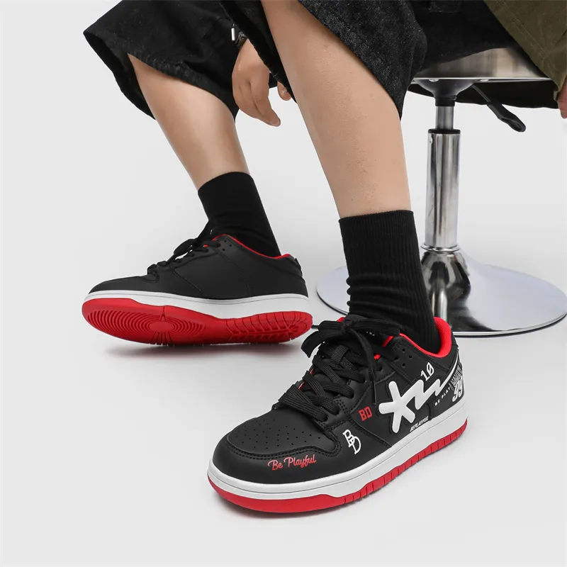 B.Duck Summer Travis Scott X AJ1 Lightning Collection Low Top Skateboard Shoes Unisex-16