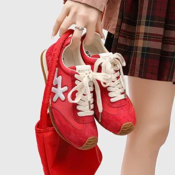 B.Duck Summer Travis Scott X AJ1 Lightning Collection Casual Shoes Women's Low Top Beige/Yellow/Red/Pink