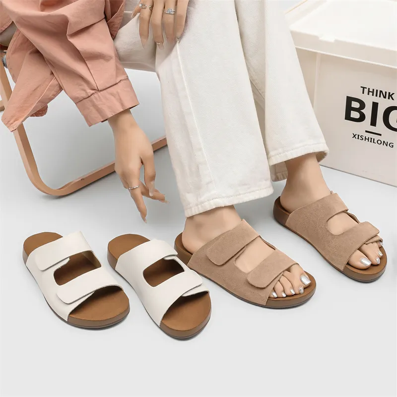 B.Duck Summer Citywalk Collection Slip Resistant Odor Resistant Massage Pad Slide Slippers Women's-11