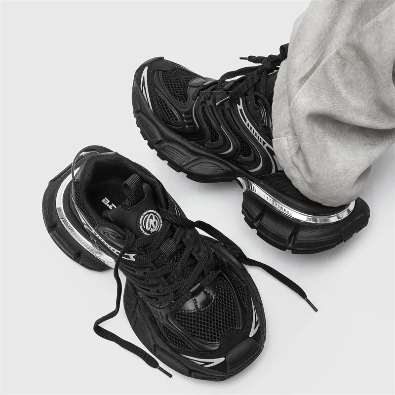 B.Duck SKYLINE Series Cushioning Breathable Lightweight Low Top Chunky Sneakers Unisex-5